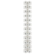 Pacer 40A Euro Style Terminal Block - 12 Positions - 5 Pack