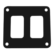 Pacer Switch Panel - 2 Switch  1 Row - 3" x 2.75" - Black Powder Coated Aluminum