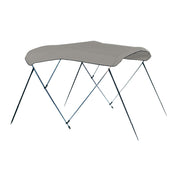 Carver 4 Bow 8' Pontoon Bimini Top w/Boot - Cadet Grey Acrylic