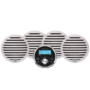 Aquatic AV Economy Gauge Stereo/Speakers Kit - White
