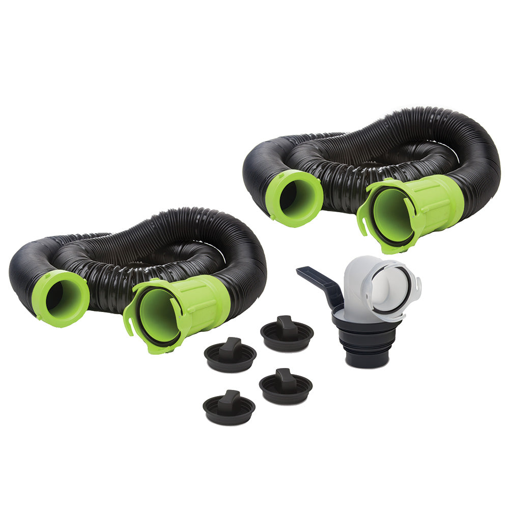 Thetford Titan Premium 20' Sewer Hose Kit w/Universal Bayonet Connection  5-in-1 Sewer Adapter w/Handle