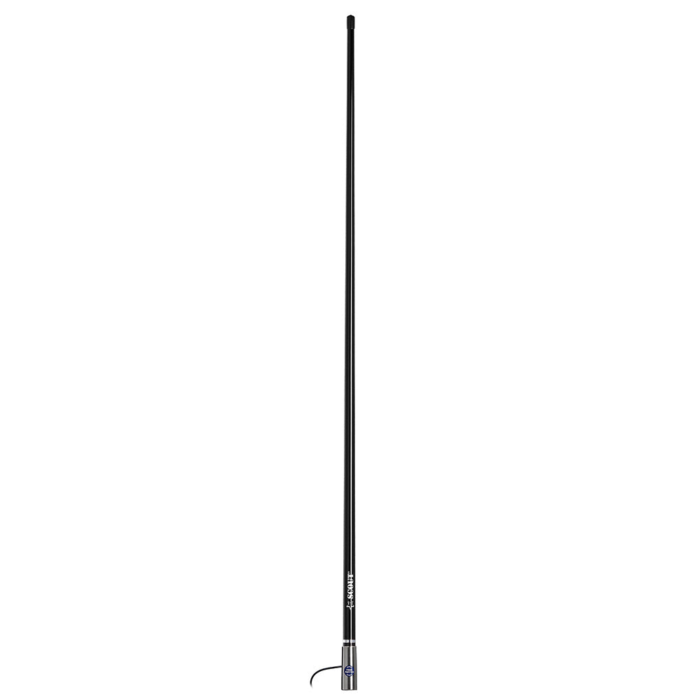 Scout 4' Black VHF Antenna 3dB Stainless Steel Ferule w/5M RG-58 Includes PL-259