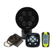 ACR RCL-50 LED Black Searchlight w/URP-103 Wired Point Pad, URC-104 Master Controller  URC-103 Wireless Handheld Remote