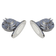 Schmitt Marine Mini Stainless Steel Dual Drop-In Horn w/Stainless Steel Grills High  Low Pitch