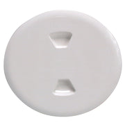 Beckson 5" Twist-Out Deck Plate - White