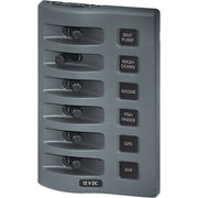 Blue Sea 4307 WeatherDeck 12V DC Waterproof Switch Panel - 6 Position