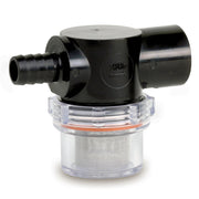 Shurflo by Pentair Twist-On Water Strainer - 1/2" Barb Inlet - Clear Bowl