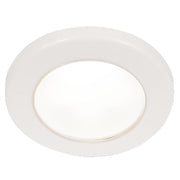 Hella Marine EuroLED 75 3" Round Screw Mount Down Light - White LED - White Plastic Rim - 12V