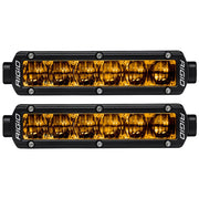 RIGID Industries 6" SR-Series SAE Compliant Fog Light - Black w/Yellow Light