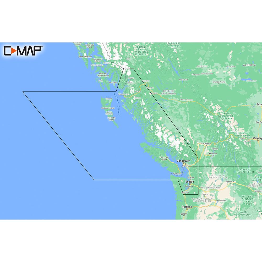 C-MAP M-NA-Y207-MS Columbia  Puget Sound REVEAL Coastal Chart