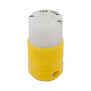 Marinco Locking Connector - 15A, 125V - Yellow