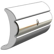 TACO Rigid Vinyl Flex-Core Rub Rail 2" x 7/8" - Frosty White 60