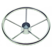 Schmitt Marine 170 Finger Grip Destroyer 5-Spoke 15.5" Stainless Steel Cap 3/4" Tapered Shaft w/Knob
