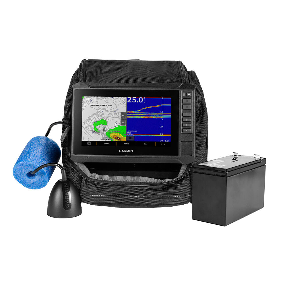 Garmin ECHOMAP UHD2 7" sv Ice Fishing Bundle w/ECHOMAP UHD2 73sv  GT10HN-IF Transducer